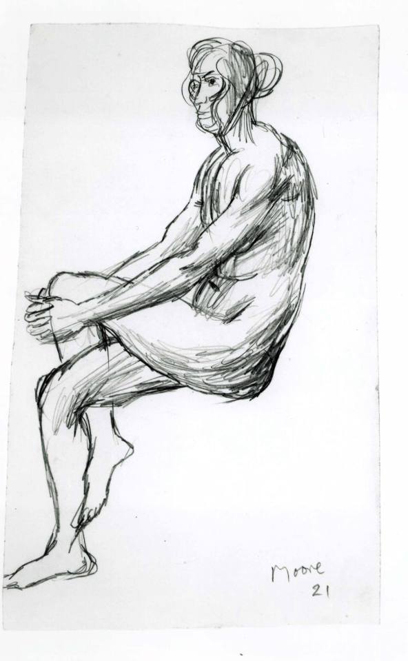 Seated Female Nude