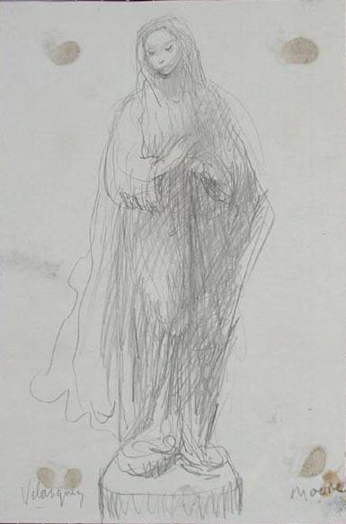 Study of the Virgin (after Velázquez)