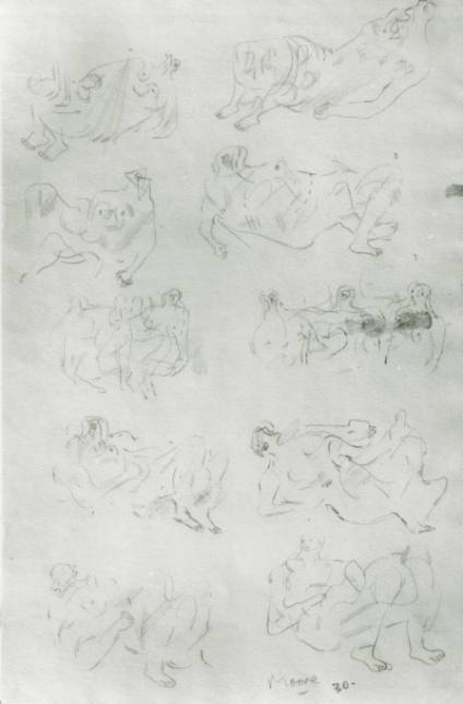 Ten Studies of Reclining Figures