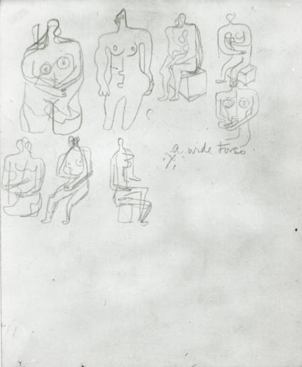 Studies of Seated Figures