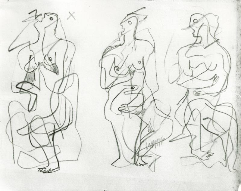 Studies of Seated Figures