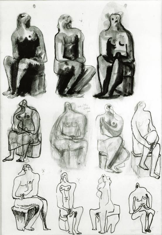 Ideas for Sculpture: Seated Figures