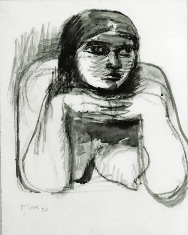 Woman with Head on Hands