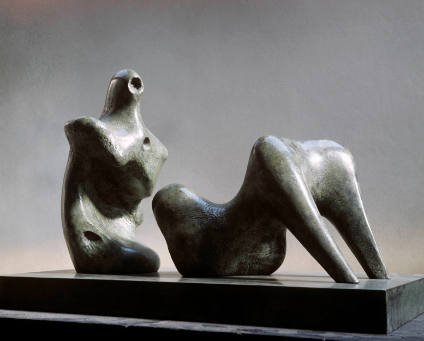 Two Piece Reclining Figure: Armless