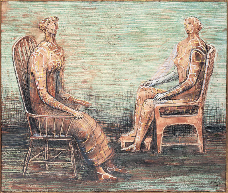 Two Seated Women