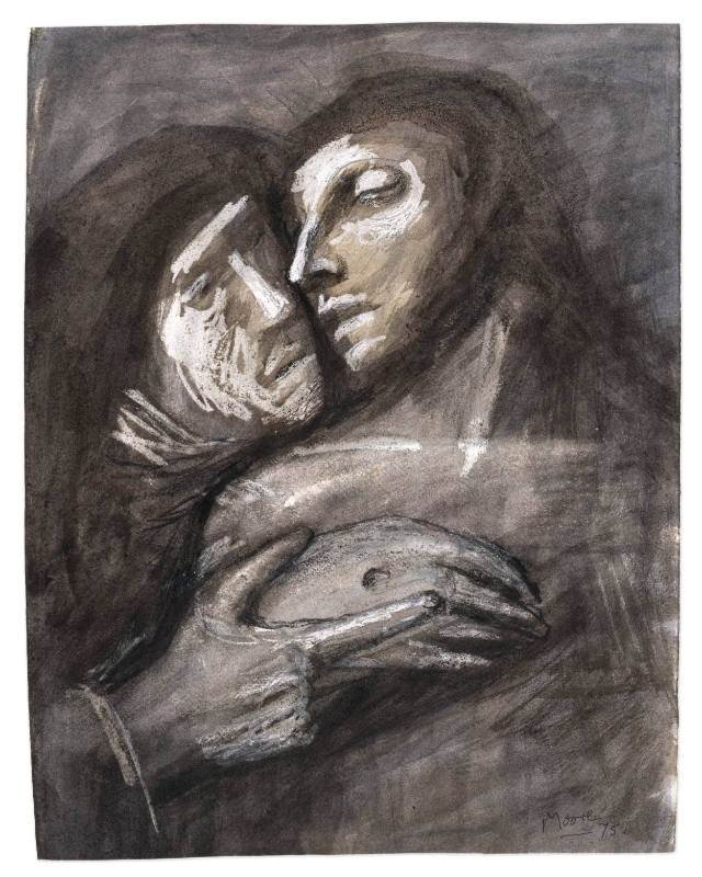 Study after Giovanni Bellini's 'Pietà'