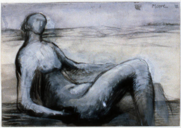 Reclining Figure in Landscape