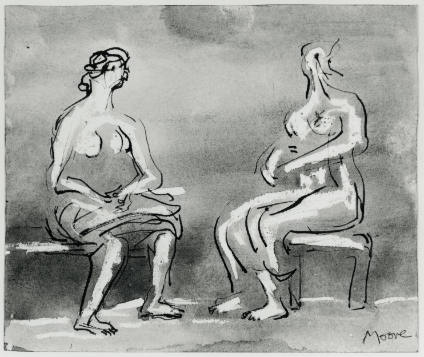 Two Seated Women