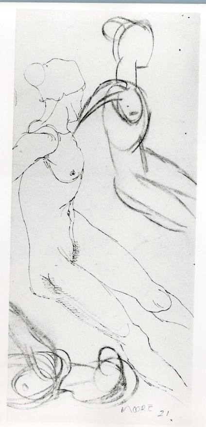 Three Studies of a Female Nude