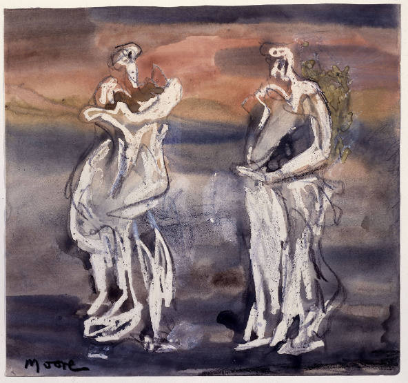 Two Standing Figures