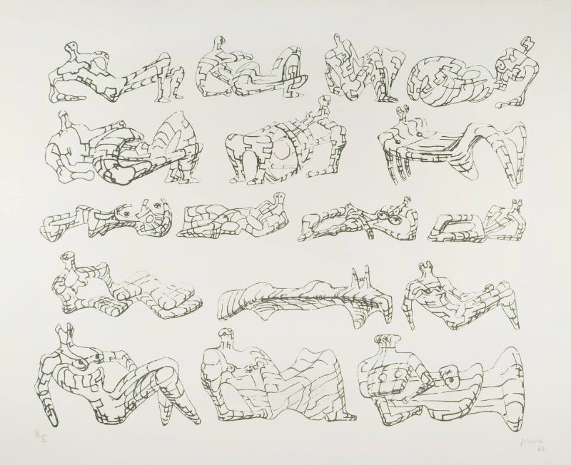 Seventeen Reclining Figures
