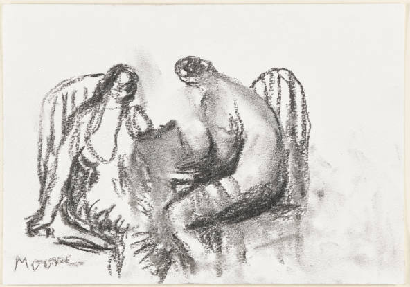 Two Seated Figures