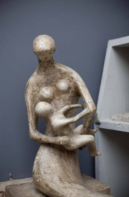Maquette for Curved Mother and Child
