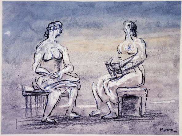 Two Seated Women II