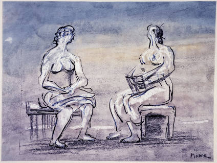 Two Seated Women II
