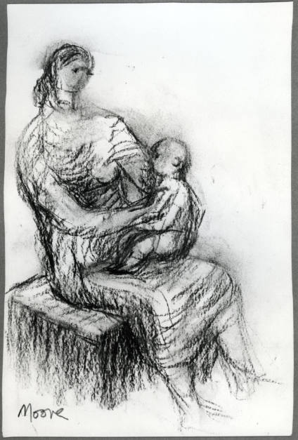 Seated Mother with Child on Lap