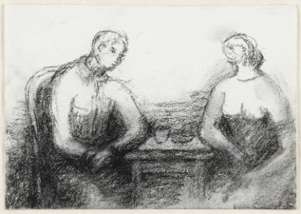 Man and Woman at Table