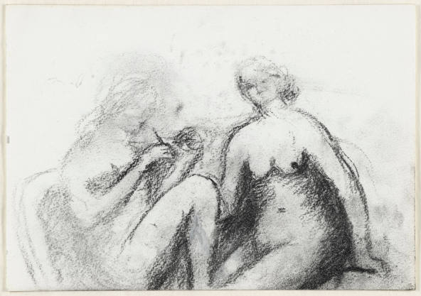 Two Seated Nudes