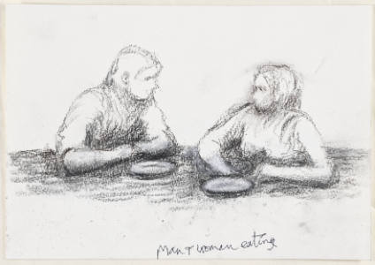 Man and Woman Eating