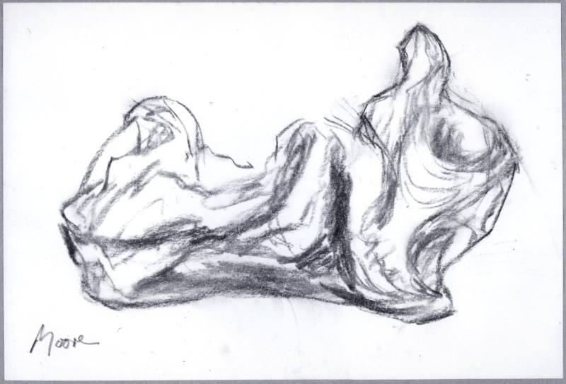 Idea for Sculpture: Reclining Figure