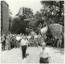 Noack Foundry, Henry Moore (right) and Hermann Noack III (left) in a group picture of the Noack…