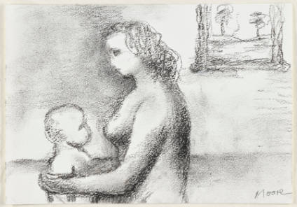 Mother and Child in an Interior