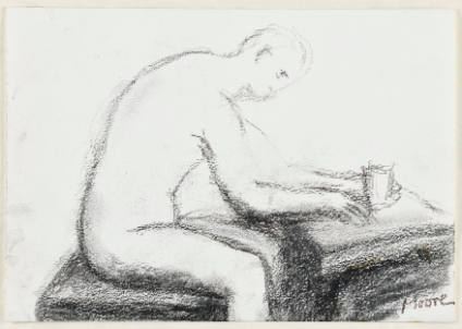 Seated Man with Glass