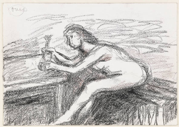 Woman Leaning at Table