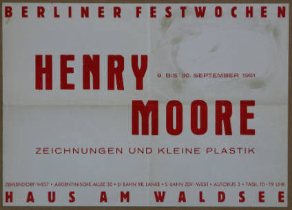 HENRY MOORE
ZEICHNUNGEN UND KLEINE PLASTIK (drawings and small sculptures)