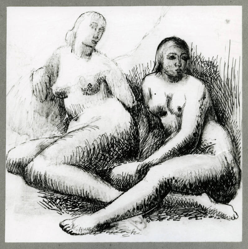 Two Seated Nudes