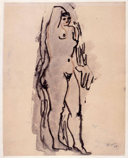 Standing Woman, Right Arm Upraised