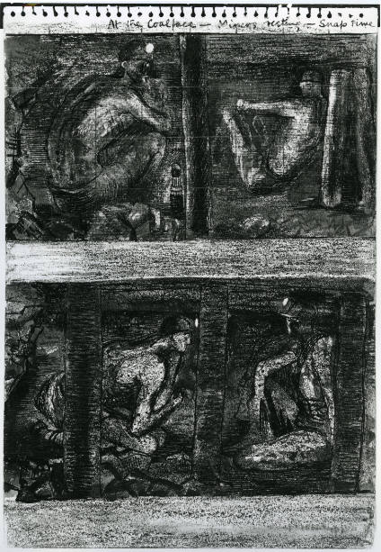 Study for 'Coalminers' and Miners Resting