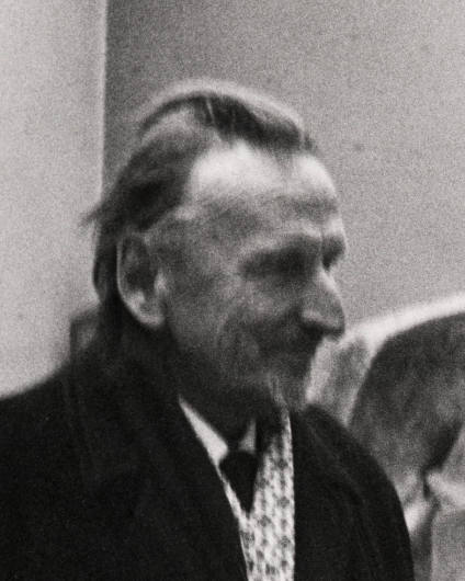 Felix H. Man visits Henry Moore, 1973.