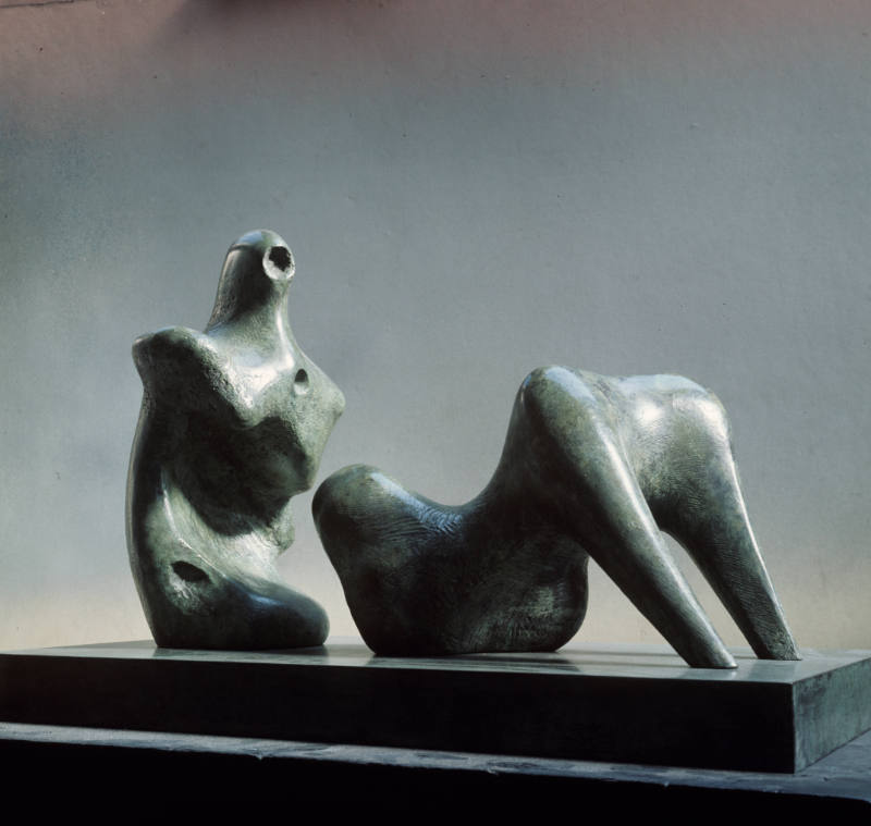 Two Piece Reclining Figure: Armless