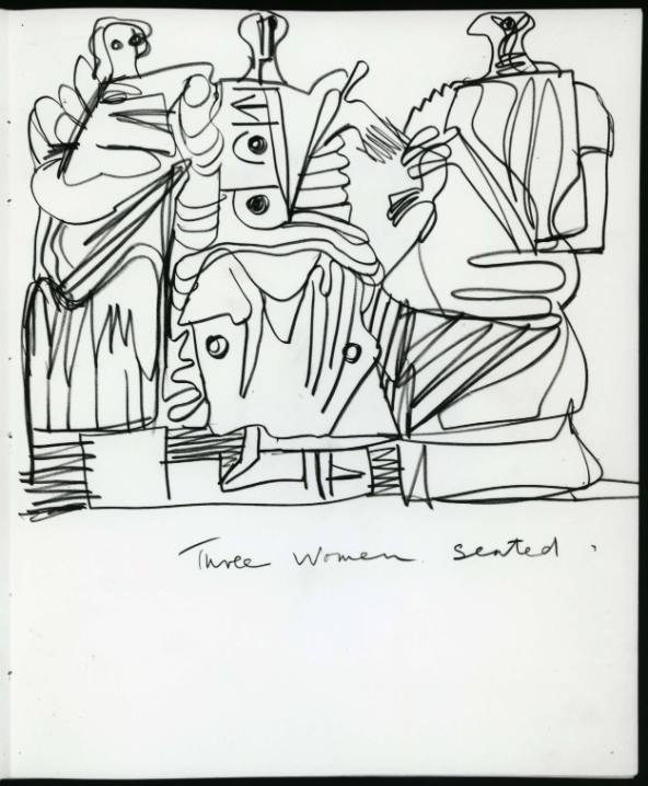Three Seated Women