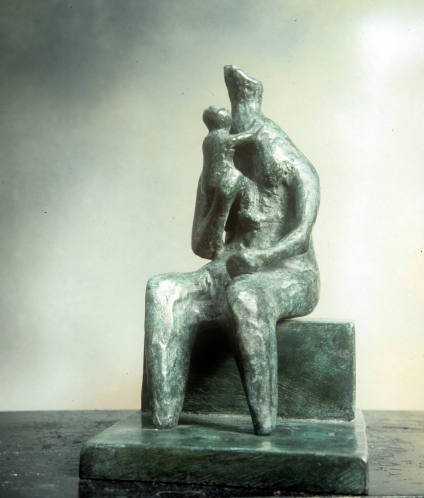 Seated Mother and Baby